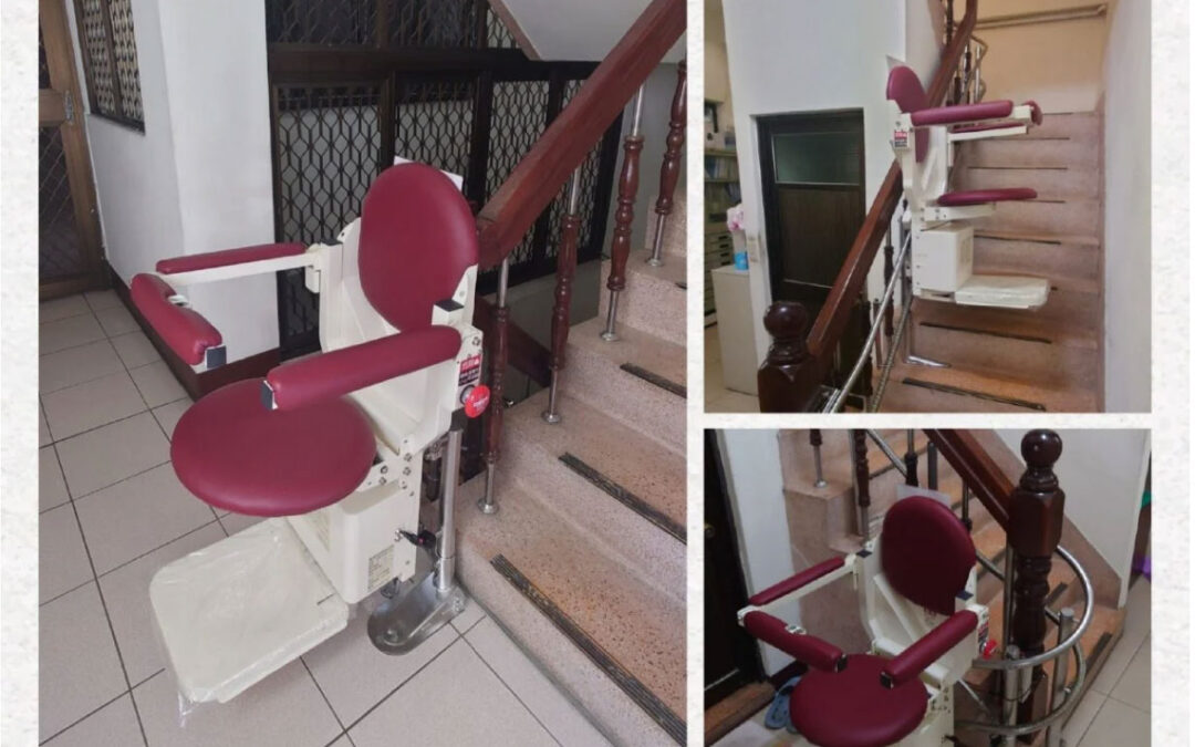 The installation of stairlifts allows Taichung’s mother to no longer worry about the difficulty of going up and down stairs